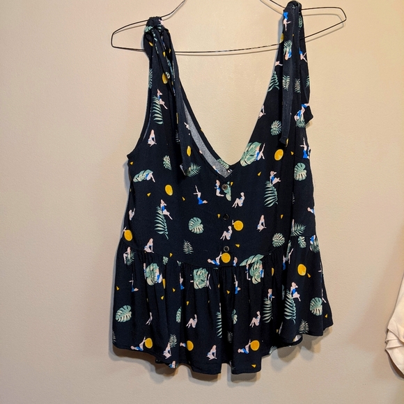 Pin up lemon print blouse top Frnch blouse - Picture 3 of 10